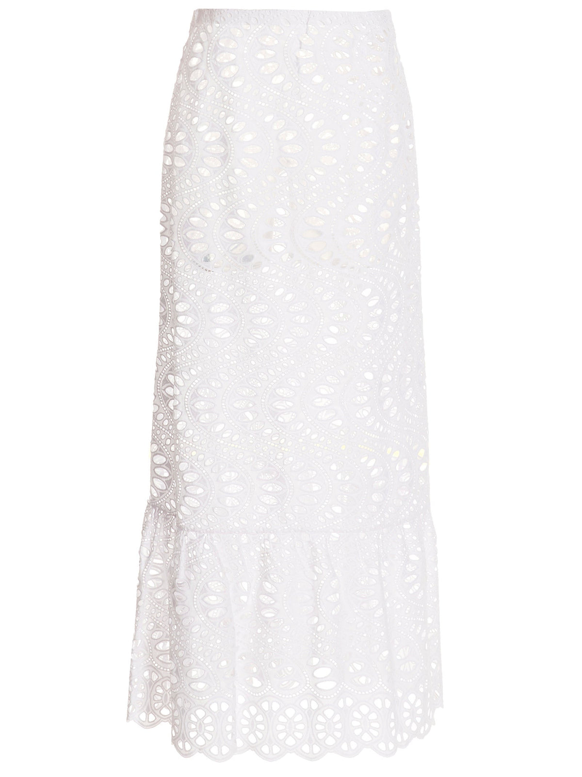 Giambattista Valli White Cotton Mini Skirt