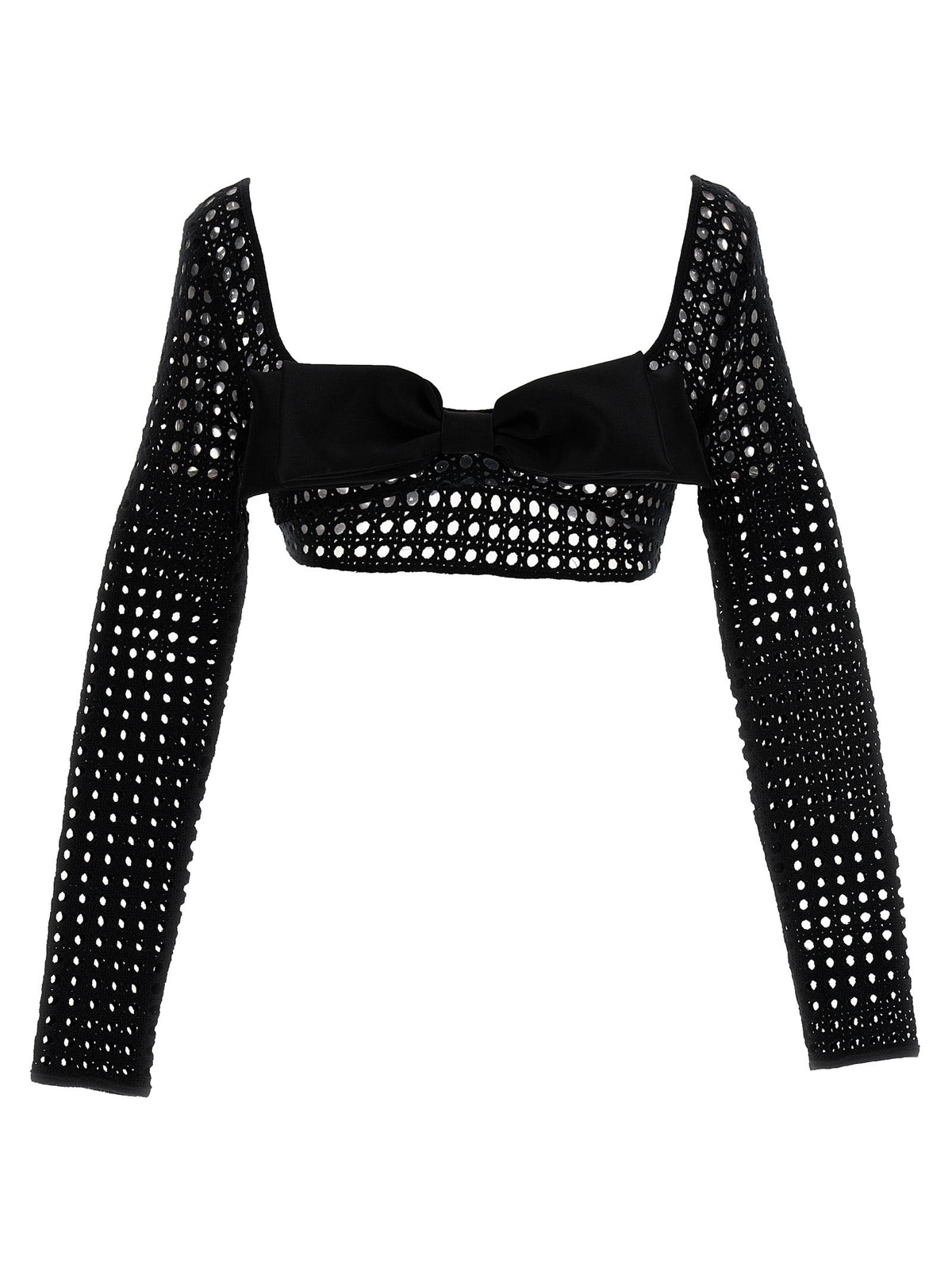 Giambattista Valli Black Polyester Long Sleeve T-Shirt