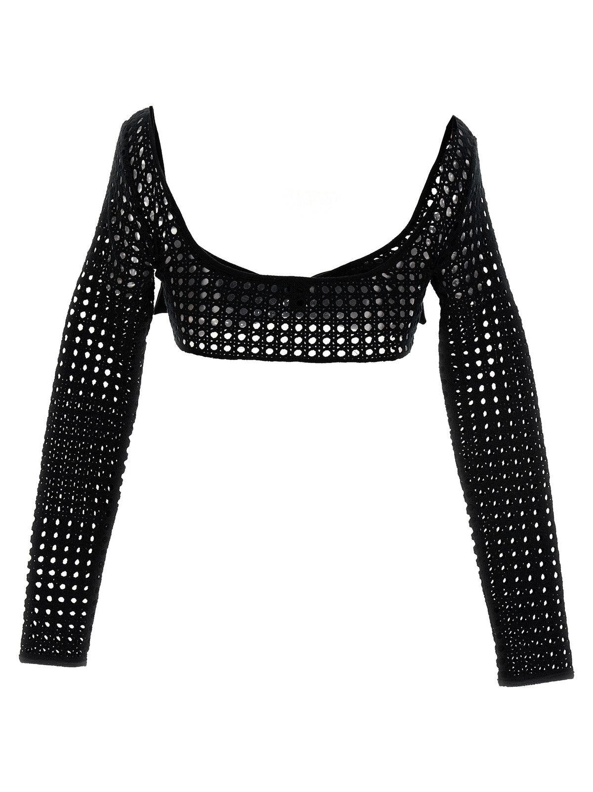 Giambattista Valli Black Polyester Long Sleeve T-Shirt