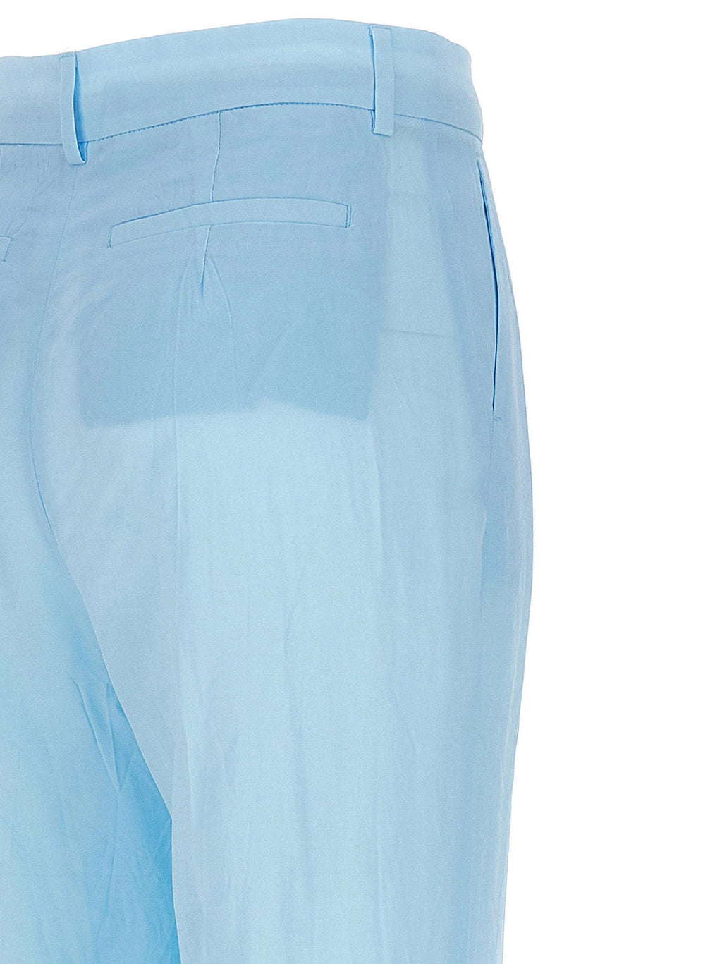 Sportmax Blue Viscose Casual Pants