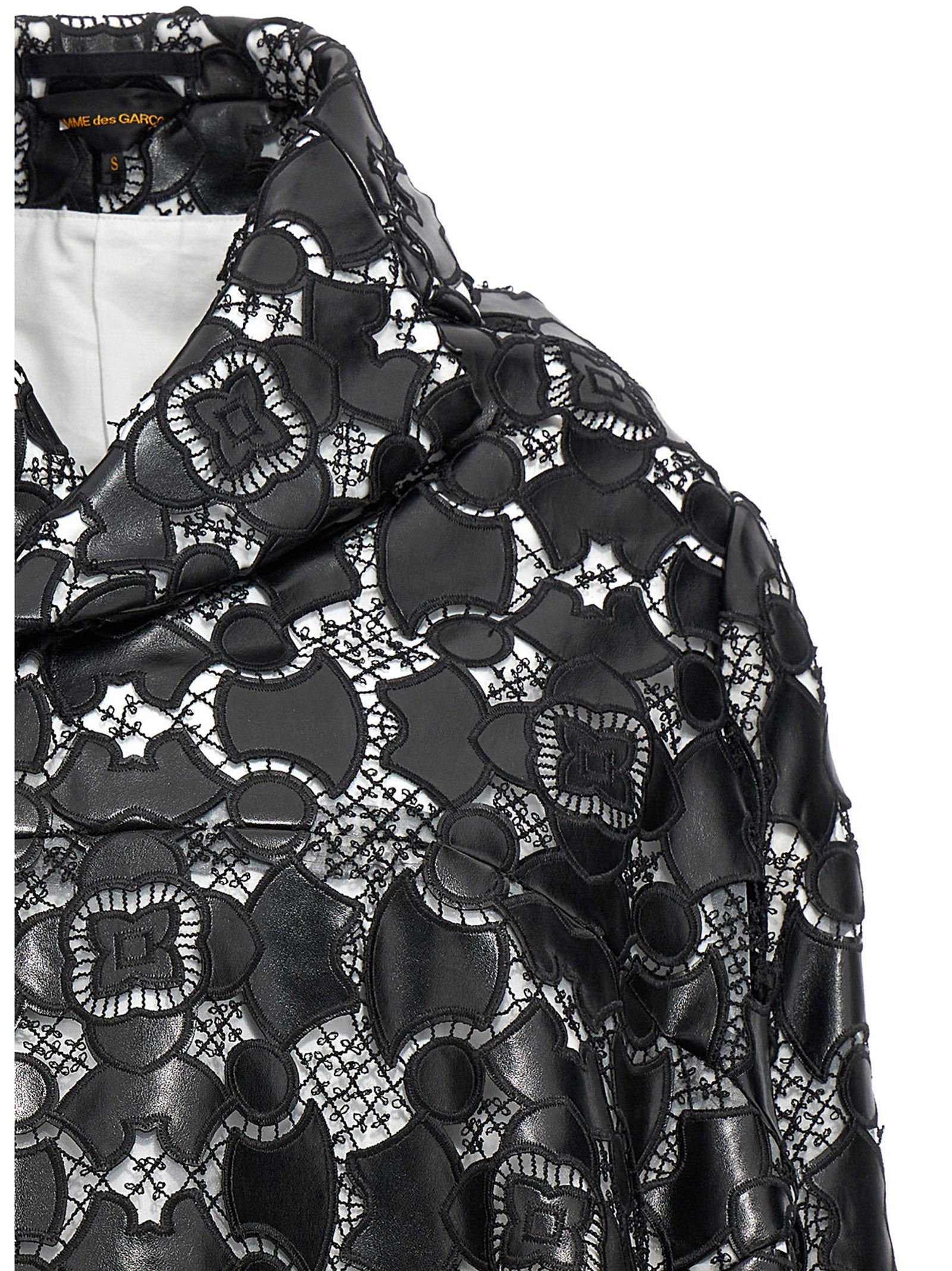 Comme Des Garçons Bicolor Polyethylene Leather Jacket
