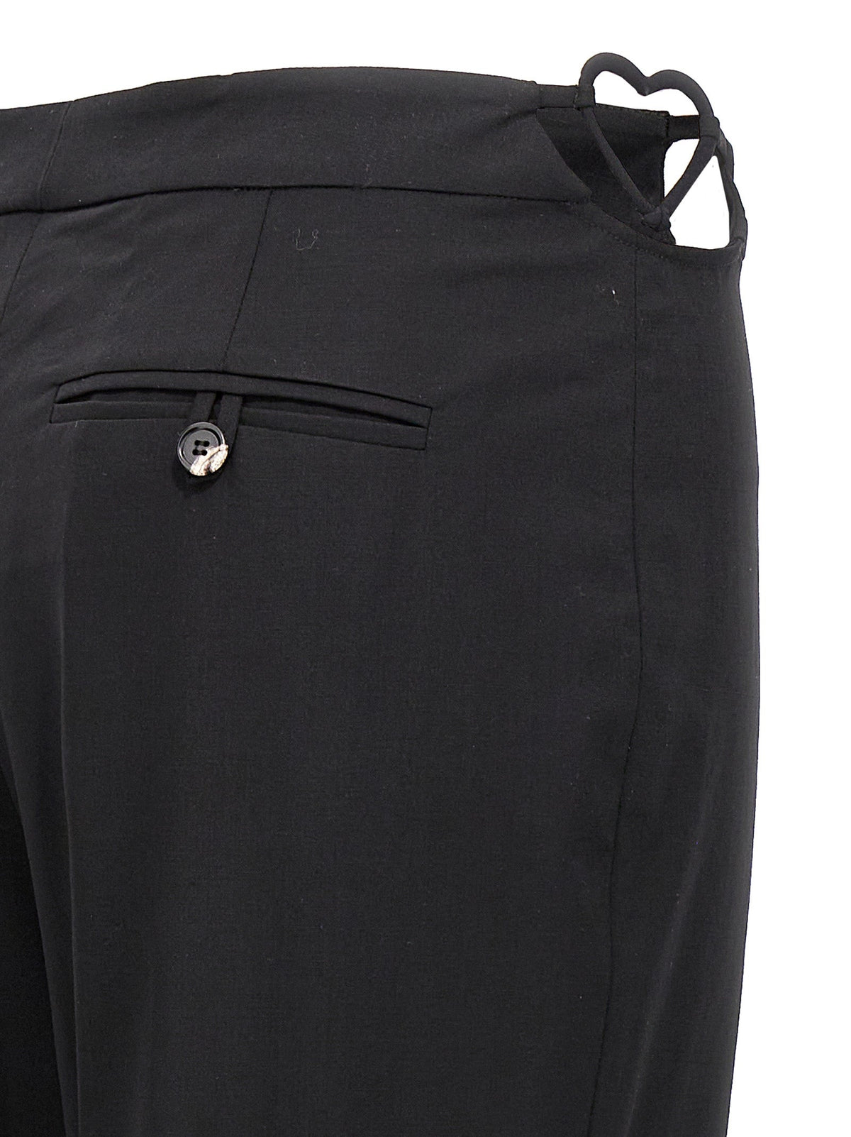 Nensi Dojaka Black Virgin Wool Pants