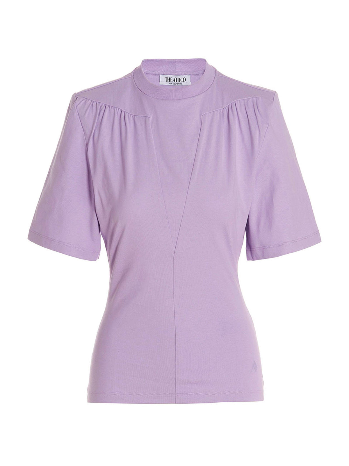 The Attico Purple Cotton T-Shirt