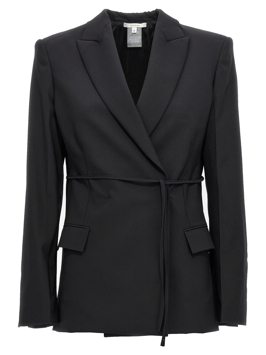Nensi Dojaka Black Virgin Wool Blazer