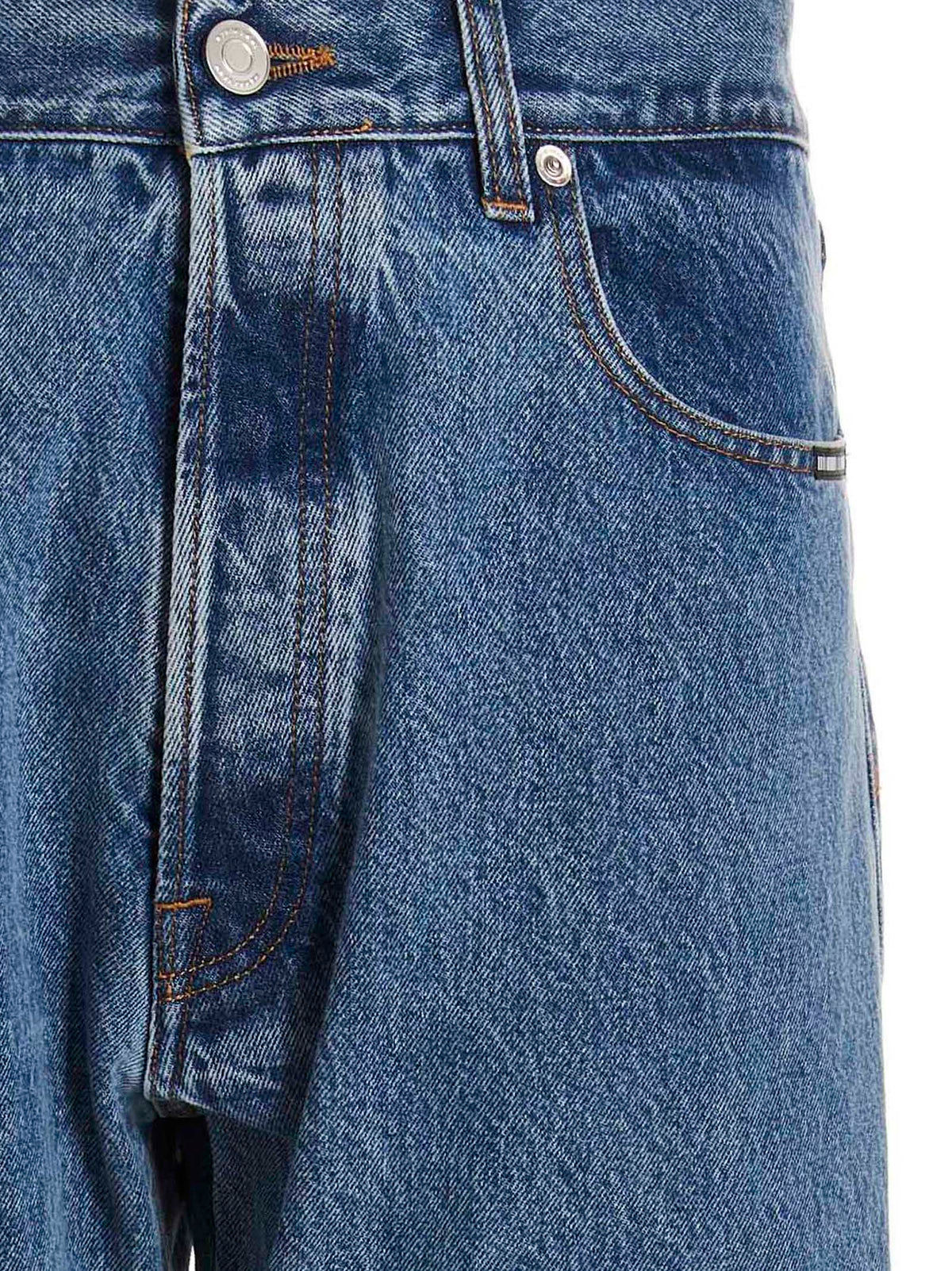 VTMNTS Blue Cotton Relaxed Fit Jeans