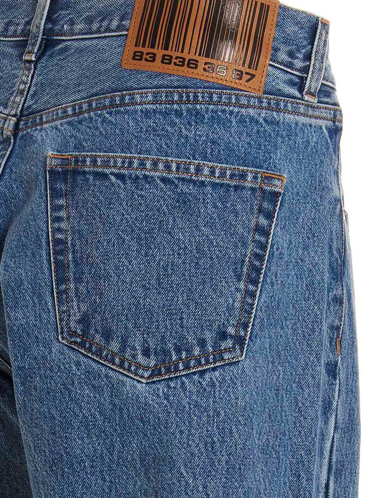VTMNTS Blue Cotton Relaxed Fit Jeans