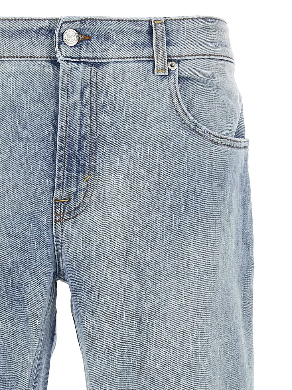 Department 5 Blue Cotton Slim Fit Jeans