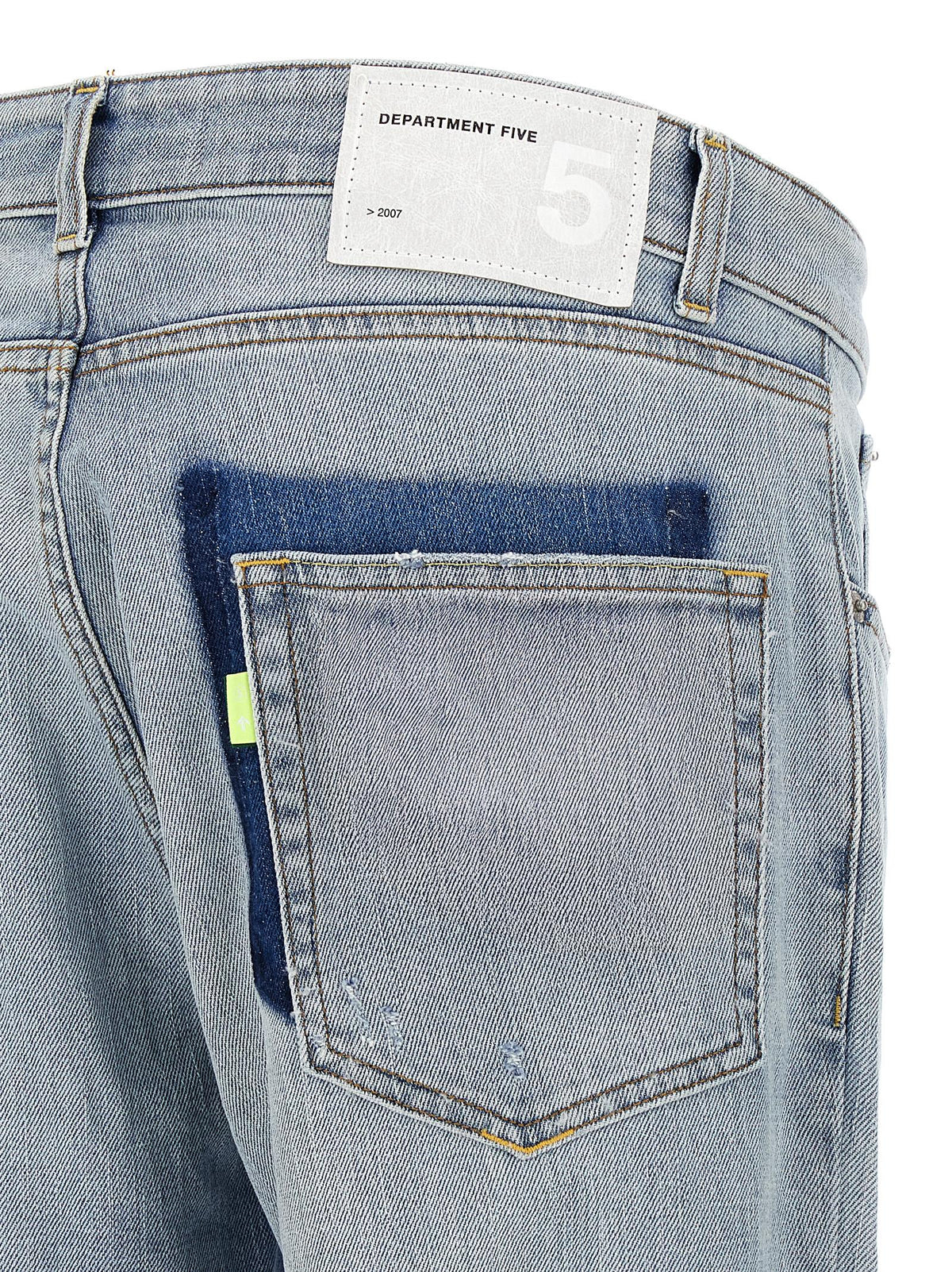 Department 5 Blue Cotton Slim Fit Jeans