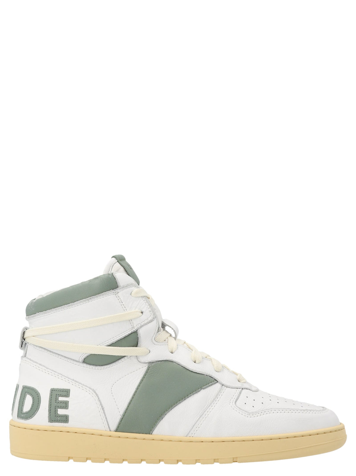 Rhude Bicolor Calfskin High Top Sneakers