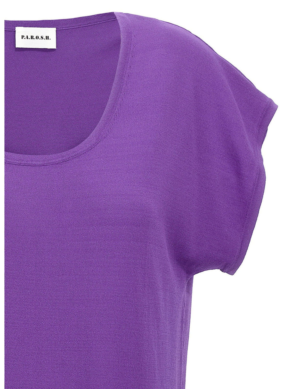 P.A.R.O.S.H. Purple Viscose T-Shirt