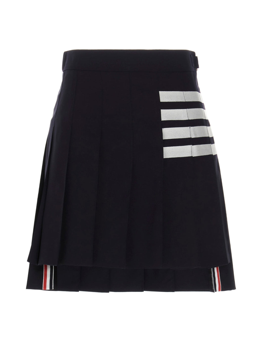 Thom Browne Blue Wool Long Skirt