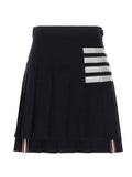 Thom Browne Blue Wool Long Skirt