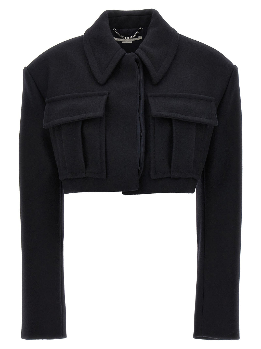 Stella McCartney Black Wool Full-Length Jacket