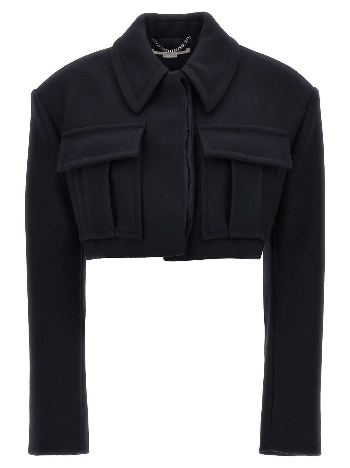 Stella McCartney Black Wool Full-Length Jacket