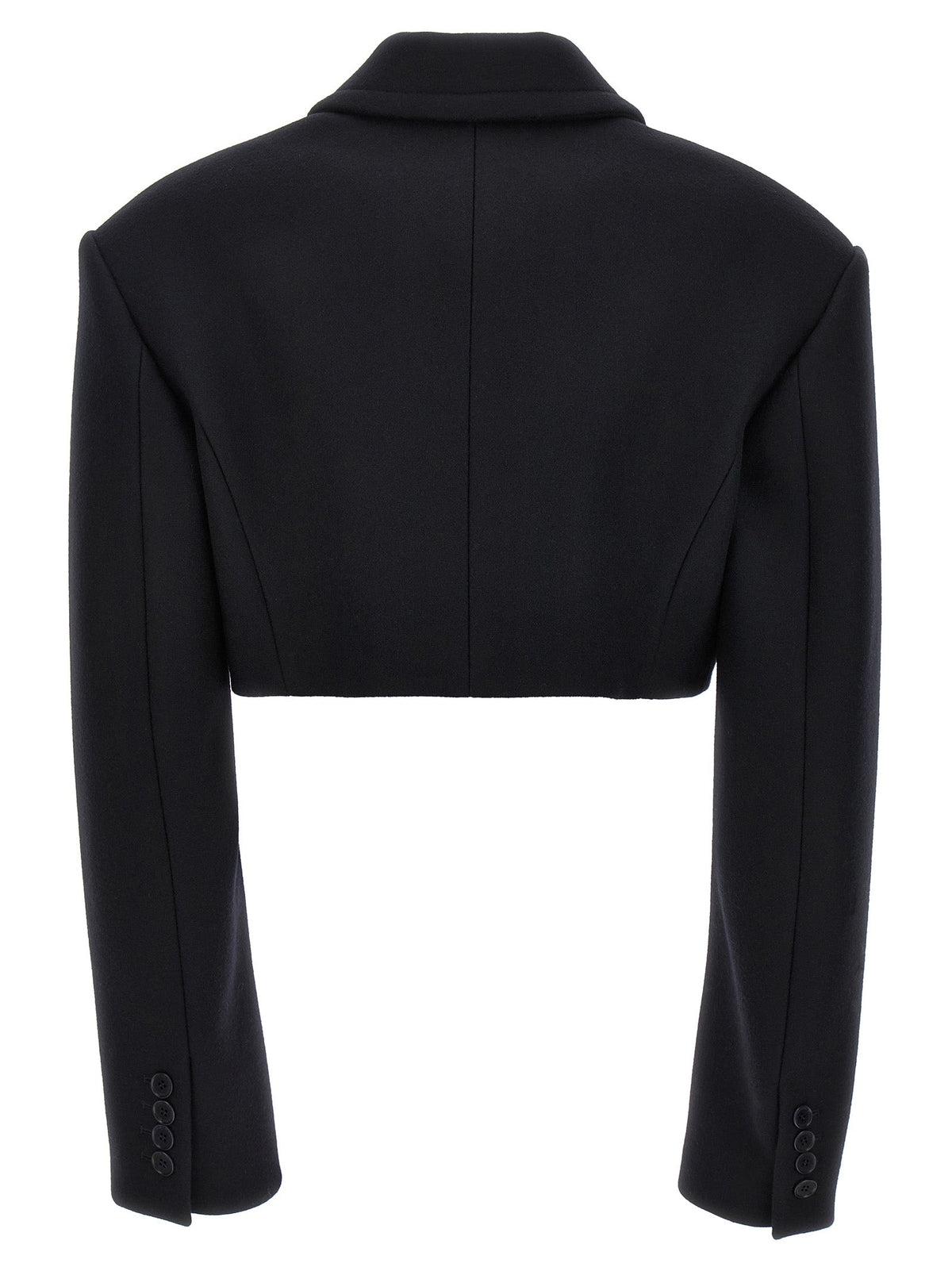 Stella McCartney Black Wool Full-Length Jacket