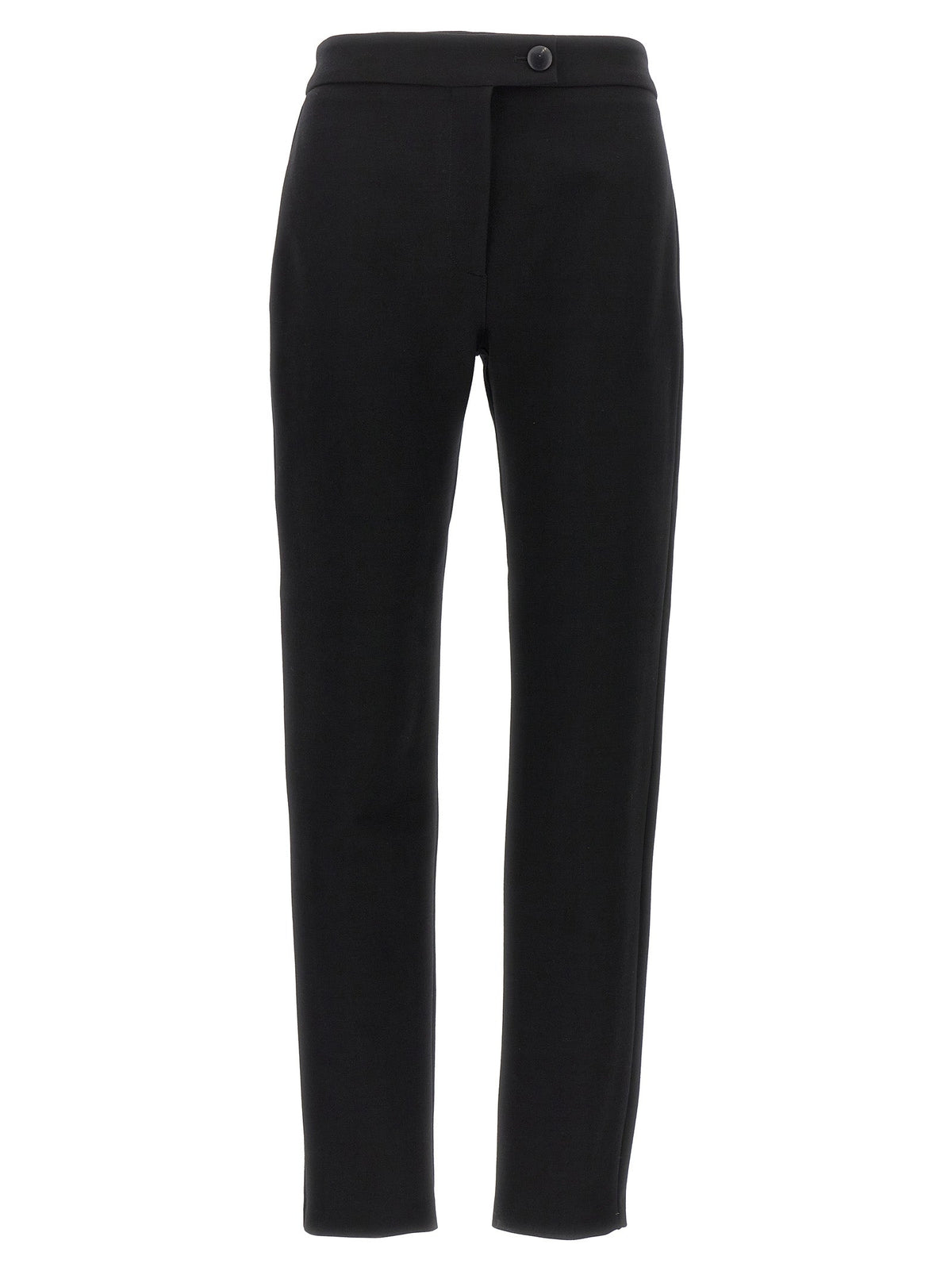 Ferragamo Black Elastane Skinny Pants