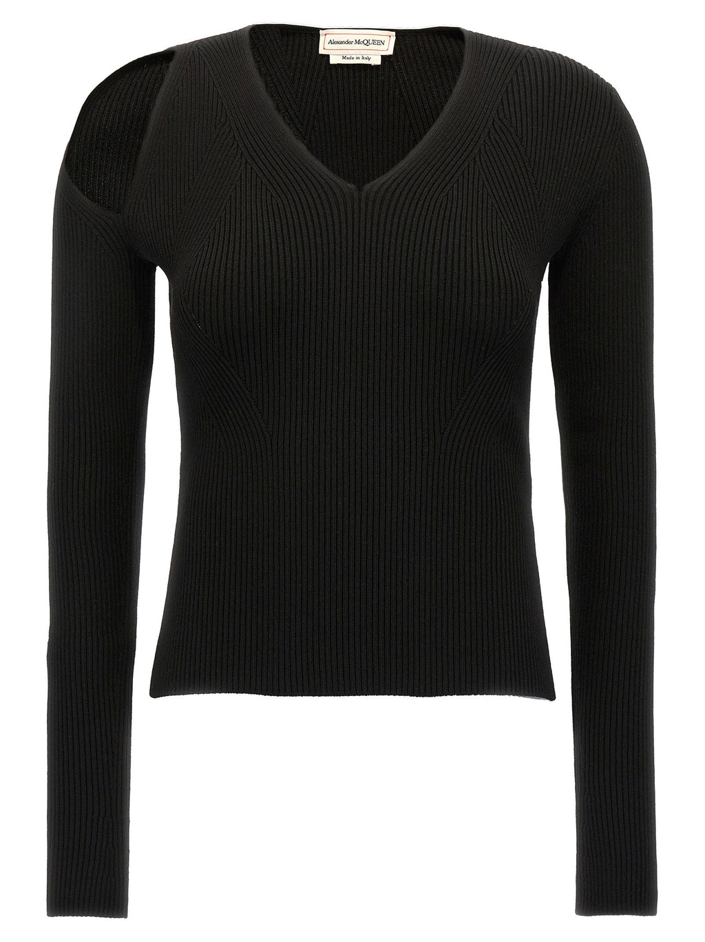 Alexander McQueen Black Wool Cardigan