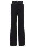 ROTATE BIRGER CHRISTENSEN Black Cotton High-Waisted Jean