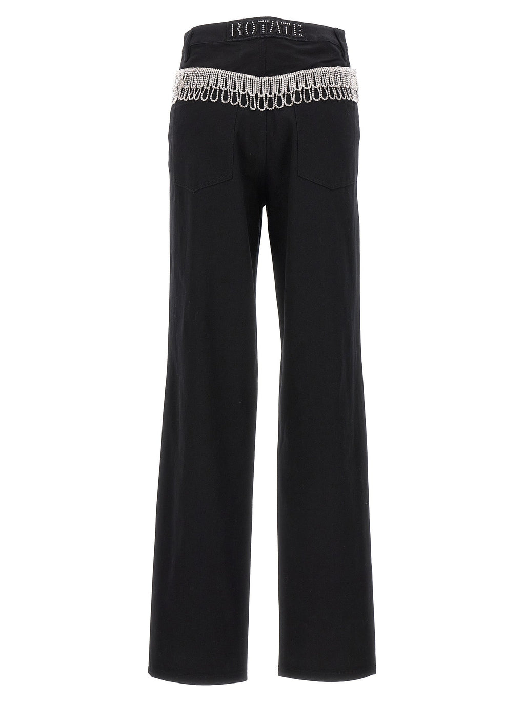 ROTATE BIRGER CHRISTENSEN Black Cotton High-Waisted Jean