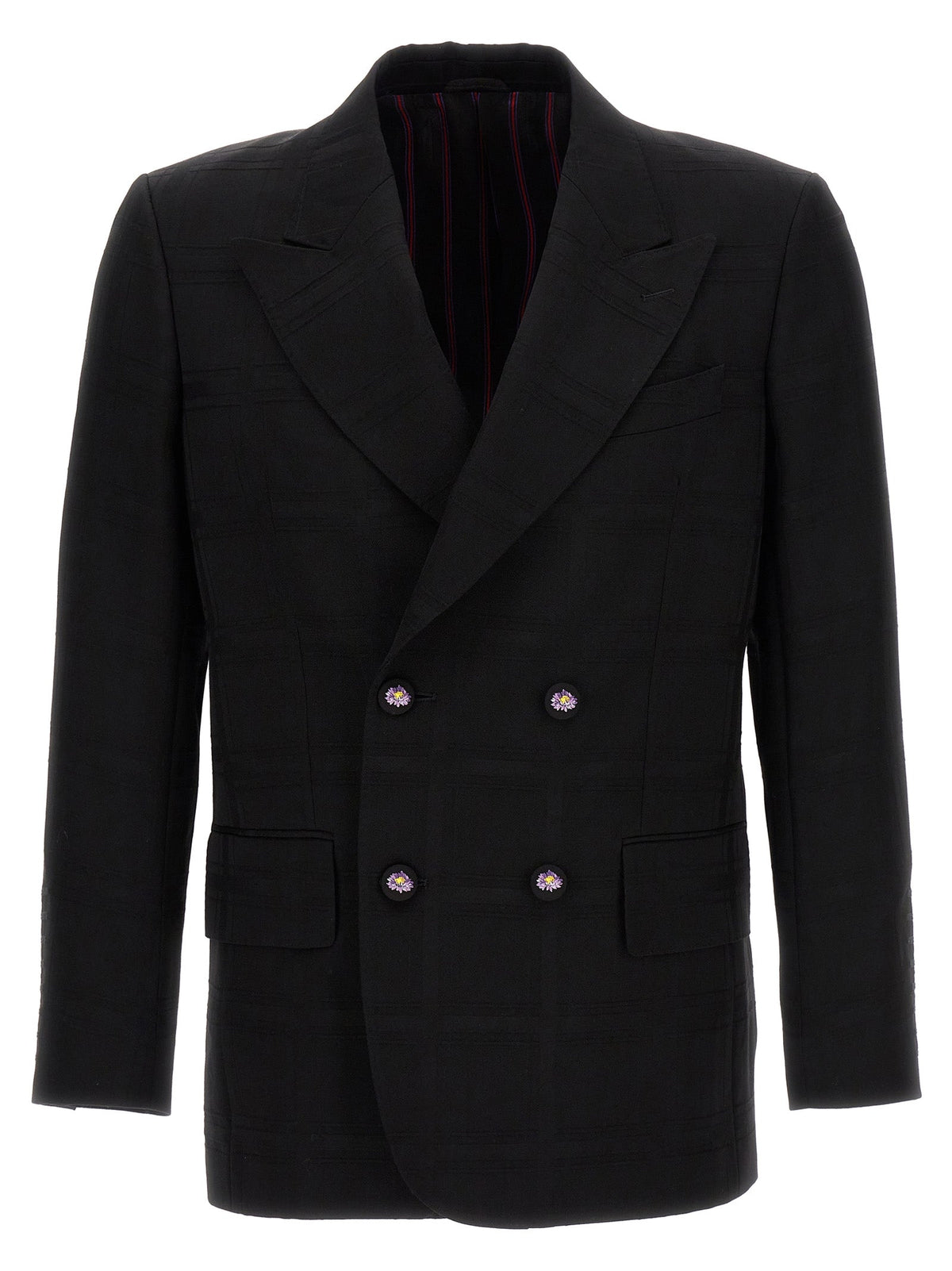 Etro Black Virgin Wool Blazer