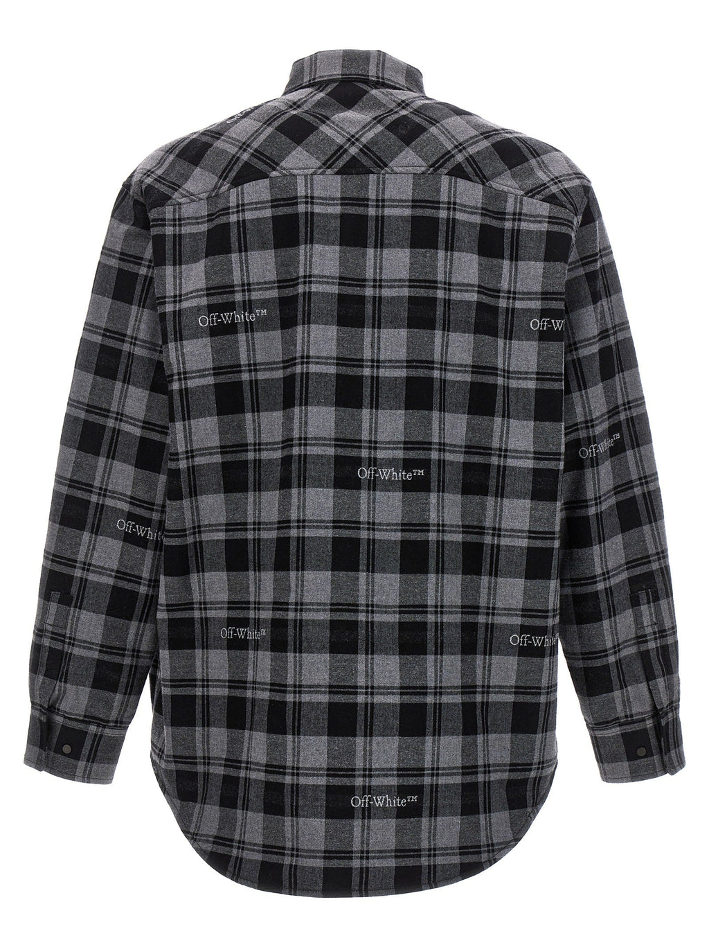 Off-White Gray Cotton Shell Jacket