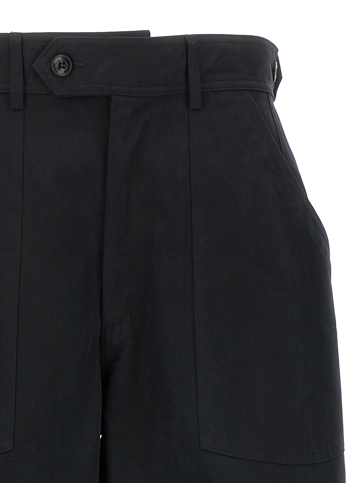 CELLAR DOOR Black Cotton Casual Pants