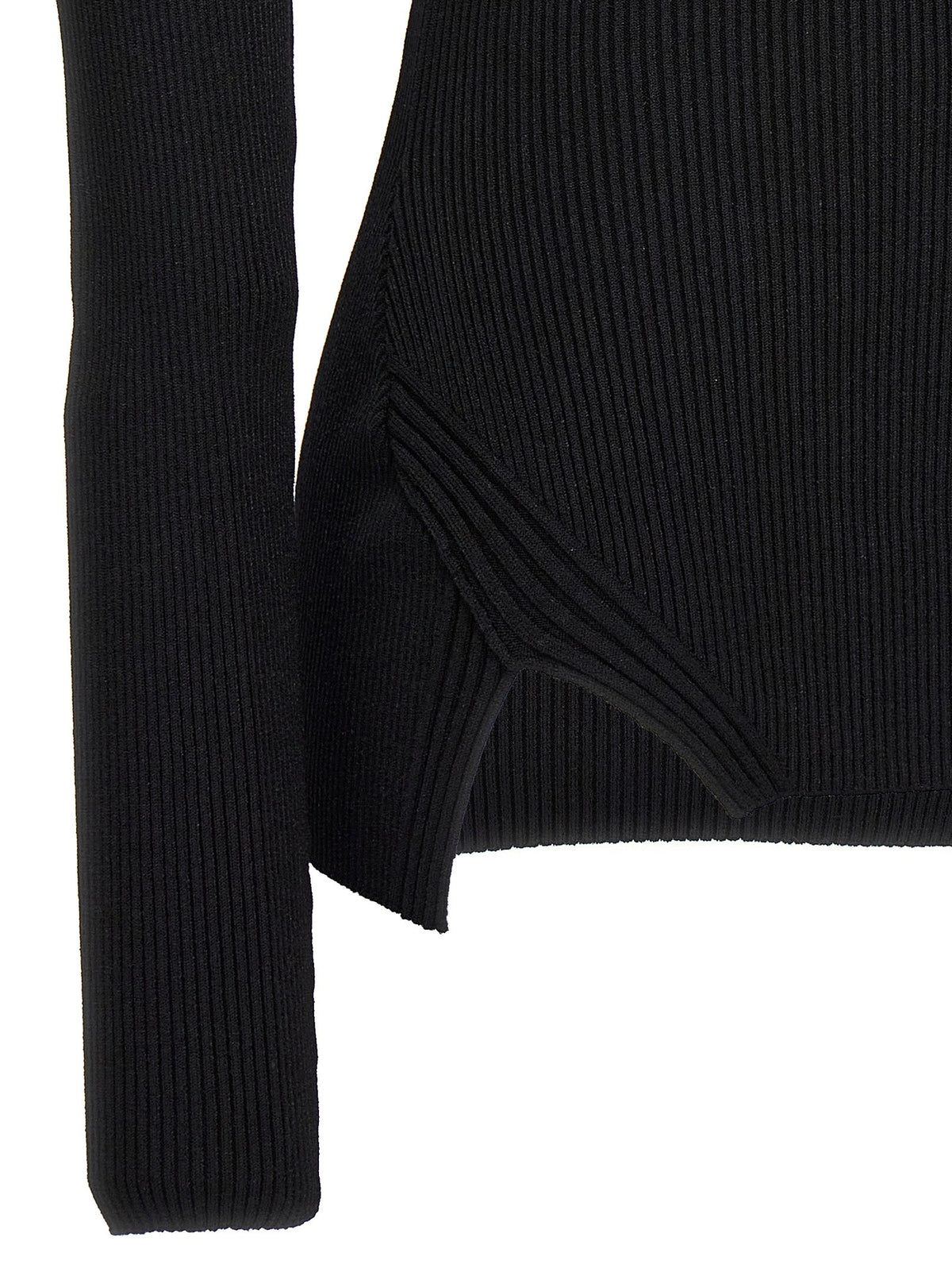Nensi Dojaka Black Viscose Cardigan