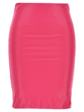 The Attico Fuchsia Polyamide Long Skirt