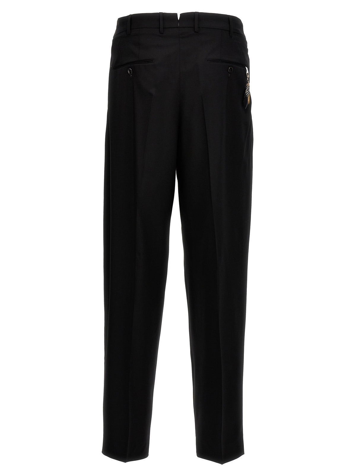 PT Torino Black Virgin Wool Dress Pants