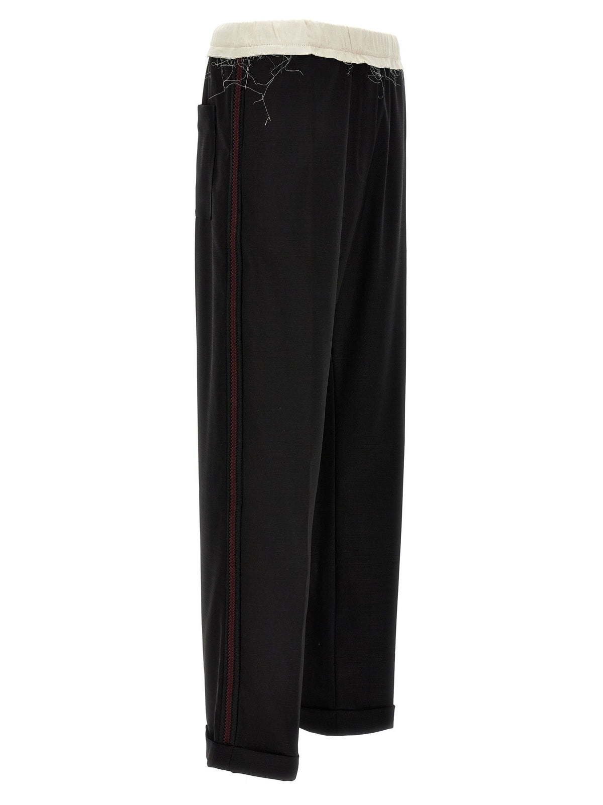 WALES BONNER Bicolor Wool Casual Pants