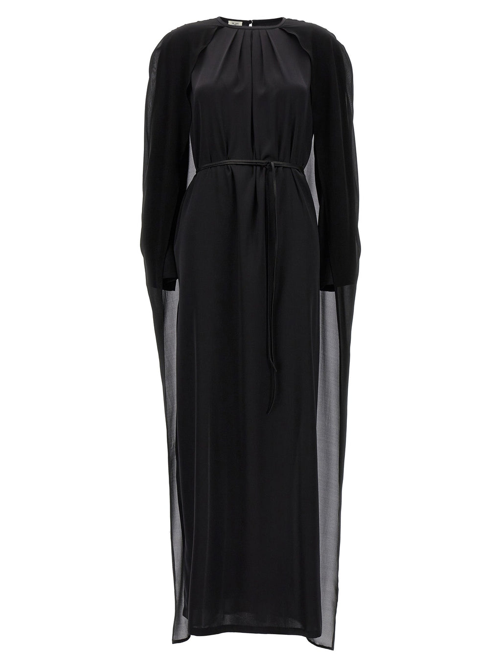 DI.LA3 PARI' Black Silk Long Dress