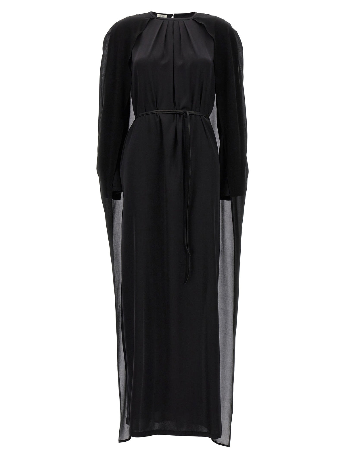 DI.LA3 PARI' Black Silk Long Dress