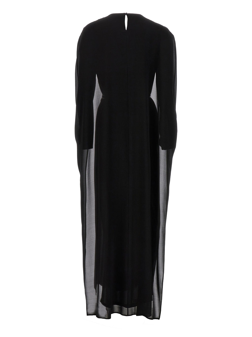 DI.LA3 PARI' Black Silk Long Dress