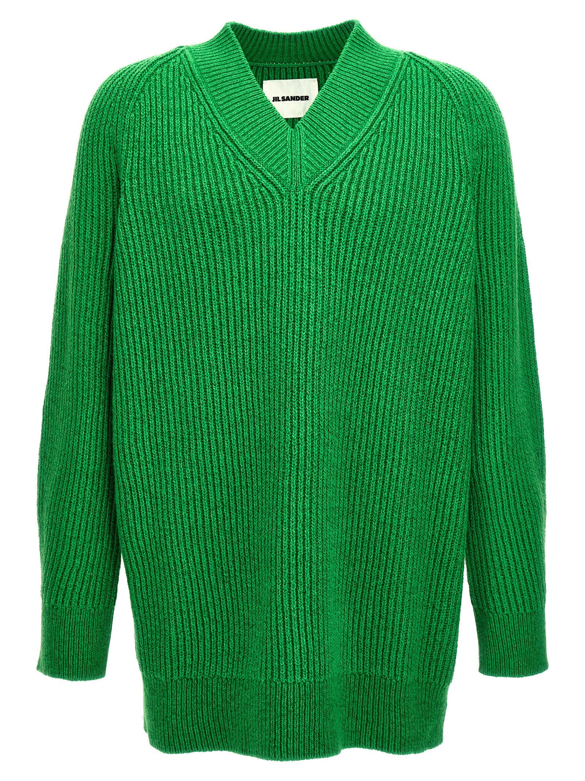 Jil Sander Bicolor Cotton Cardigan