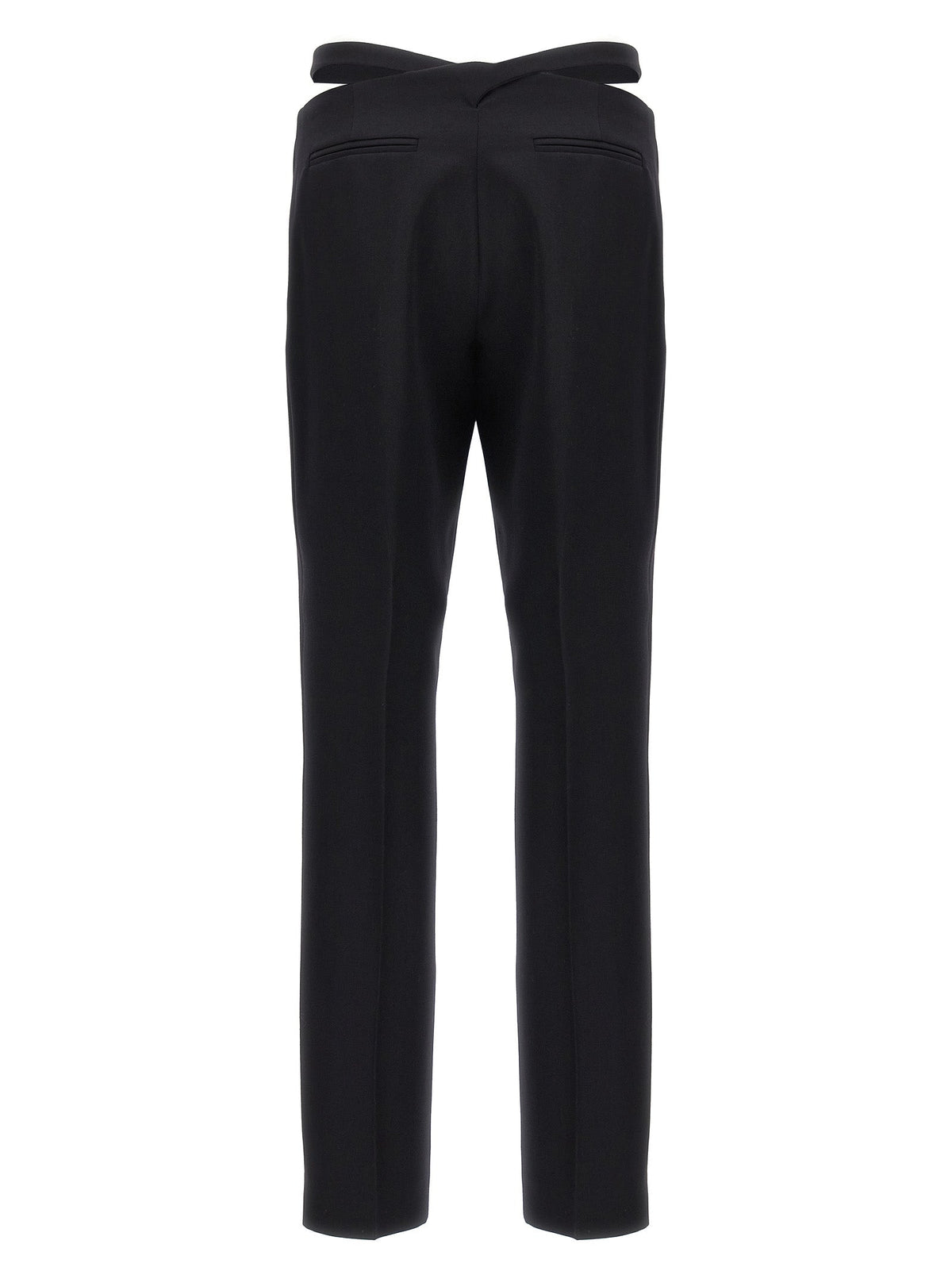 The Attico Black Virgin Wool Dress Pants