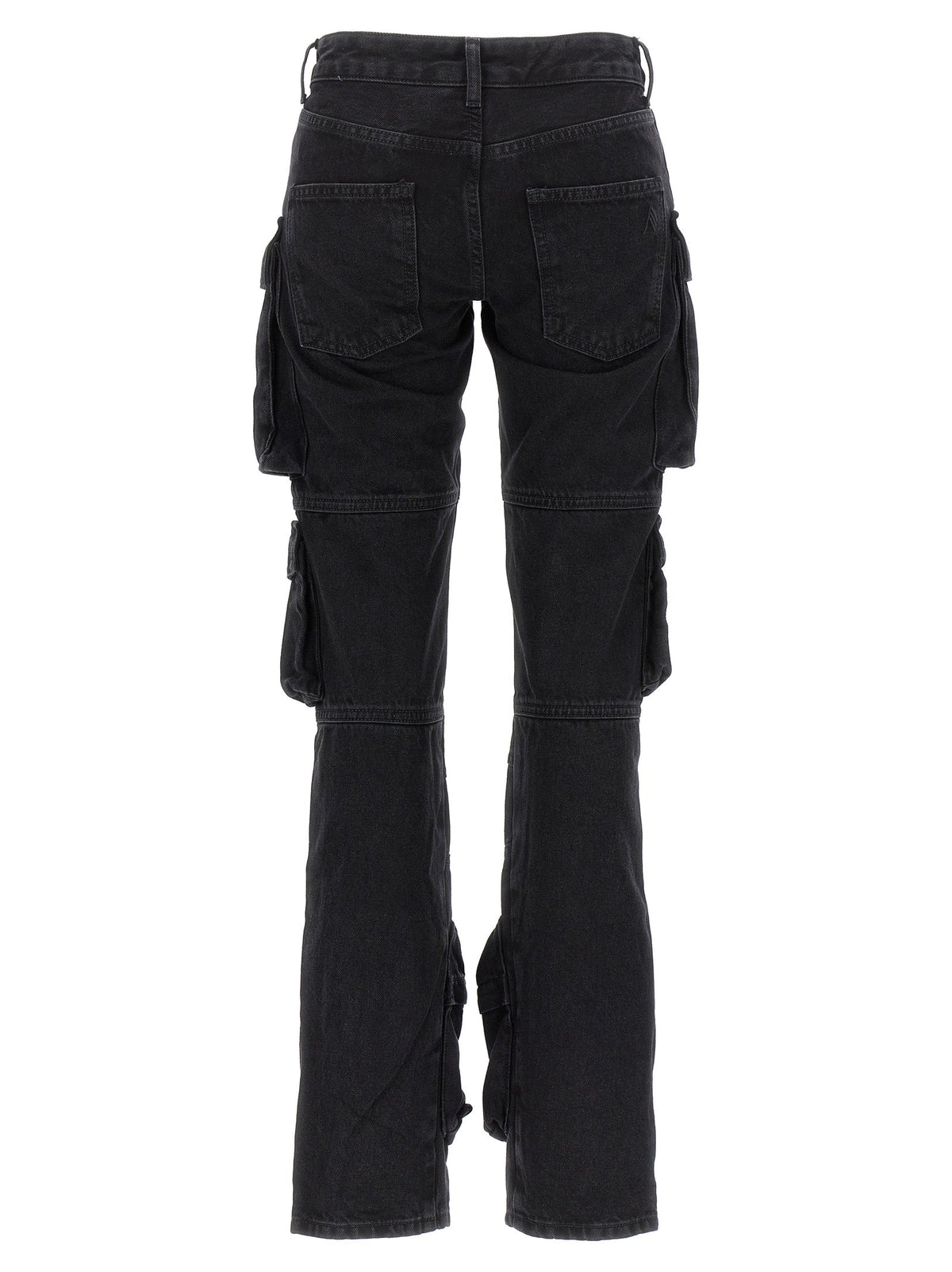 The Attico Black Cotton Cargo Pants