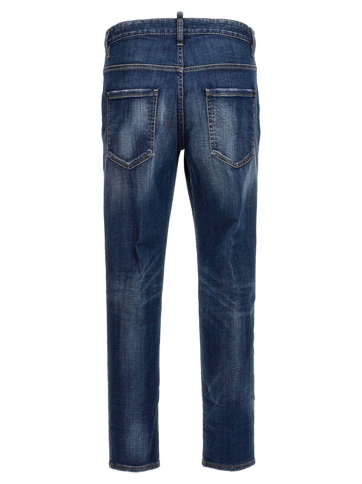 Dsquared² Blue Cotton Relaxed Fit Jeans