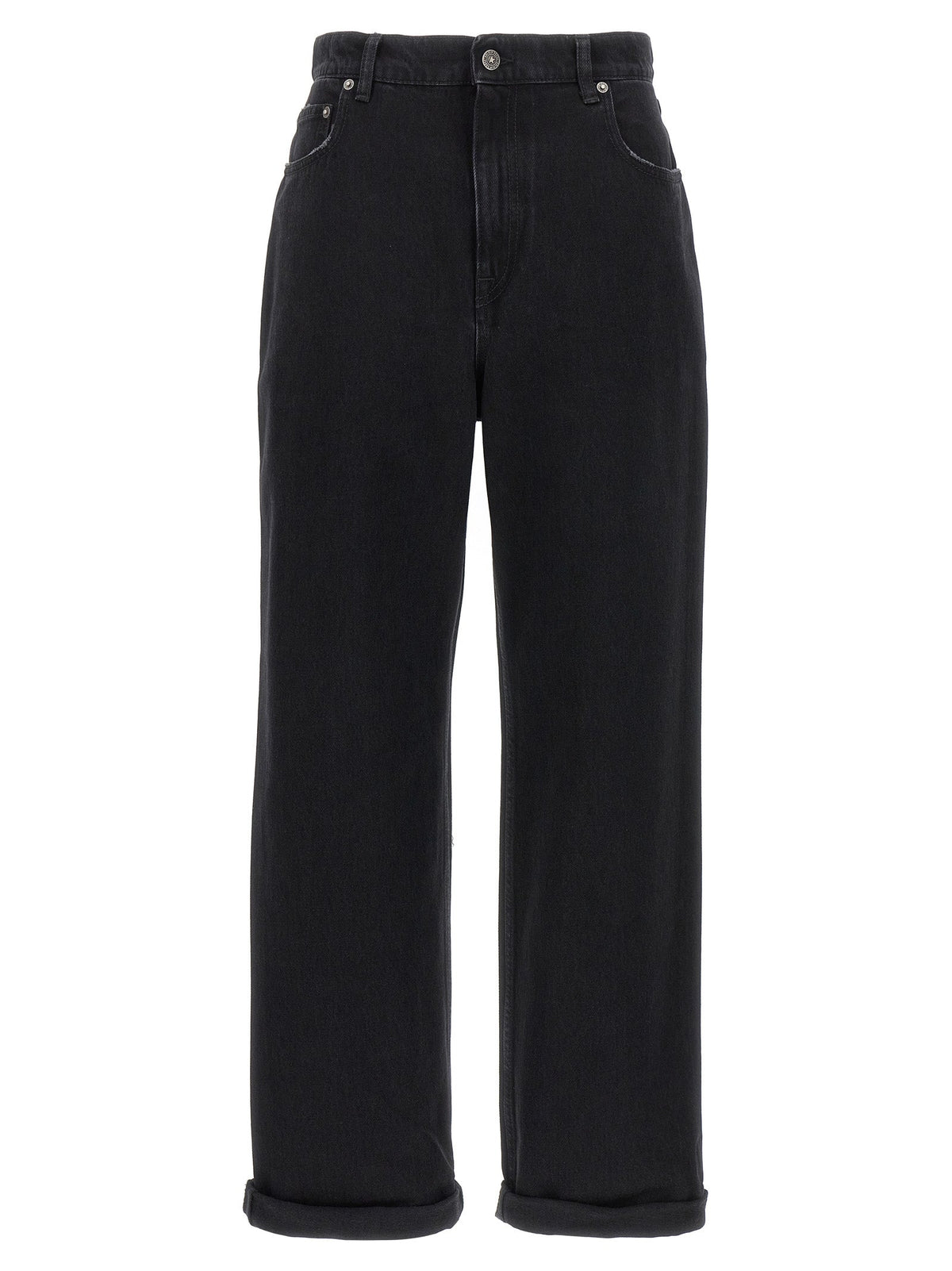 Golden Goose Black Cotton Relaxed Fit Jeans