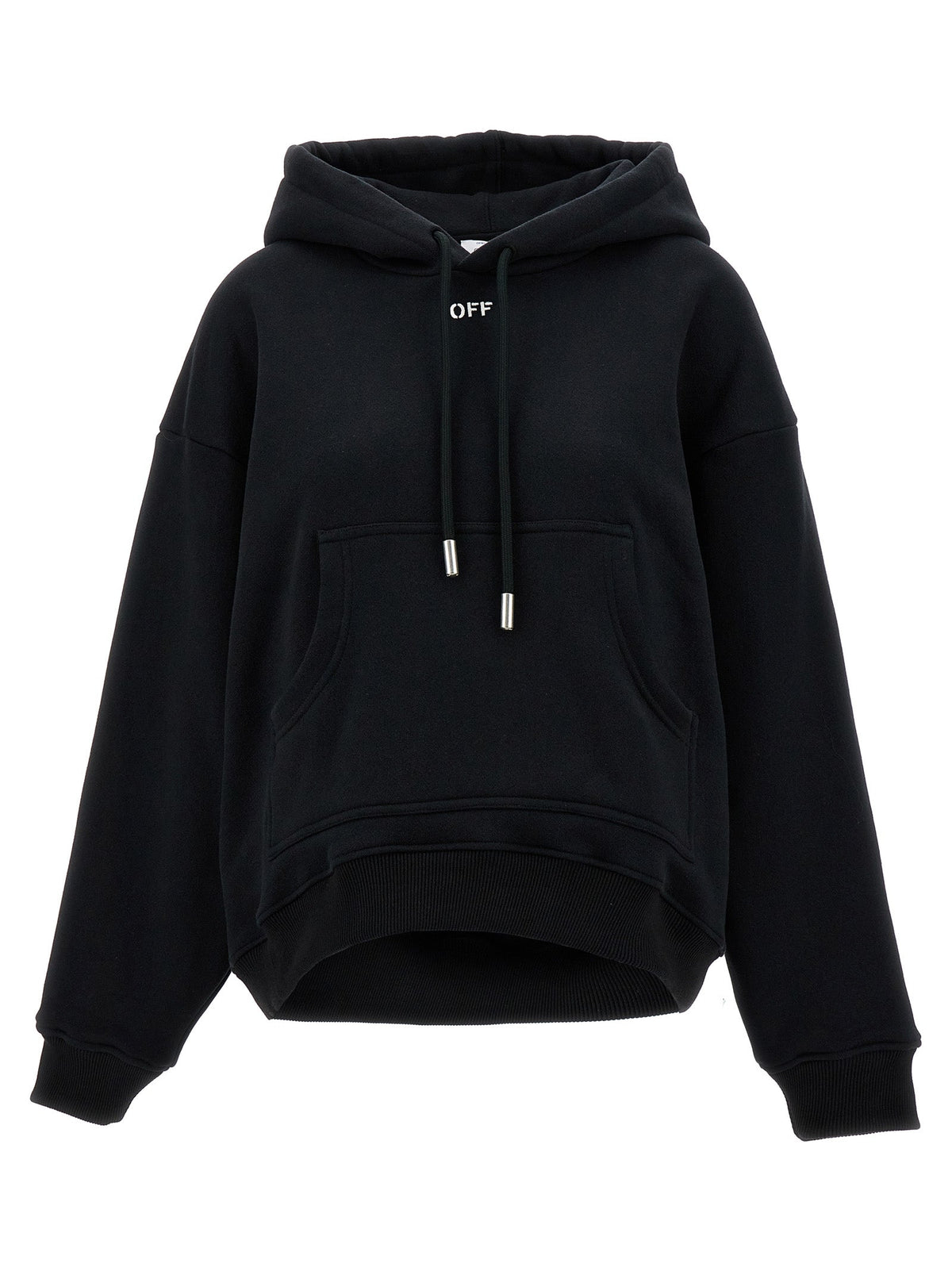 Off-White Black Cotton Hoodie