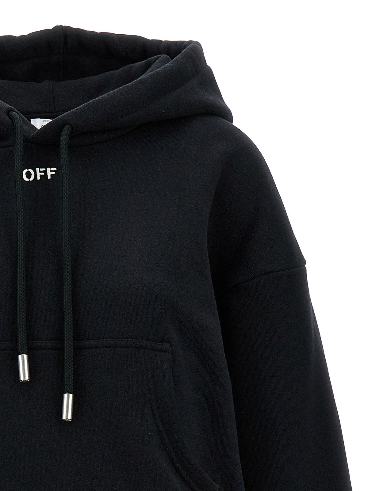 Off-White Black Cotton Hoodie