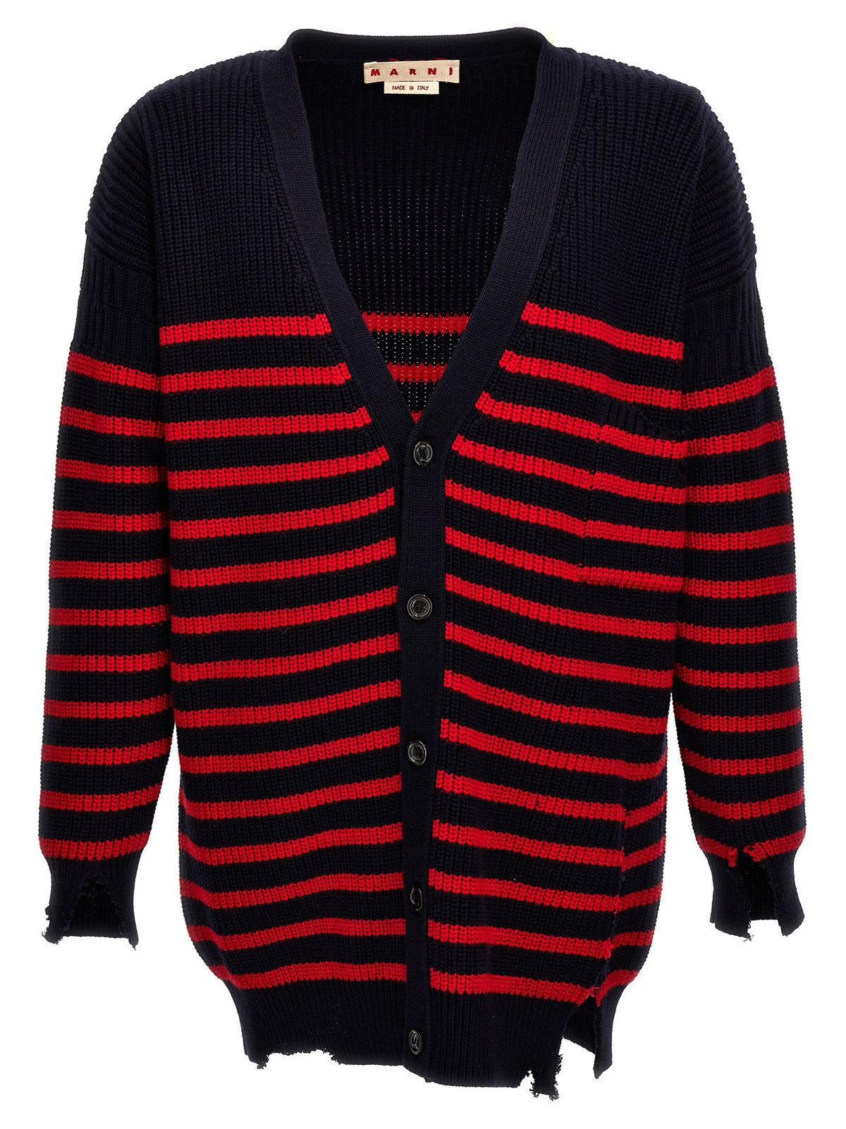 Marni Multicolor Virgin Wool Cardigan