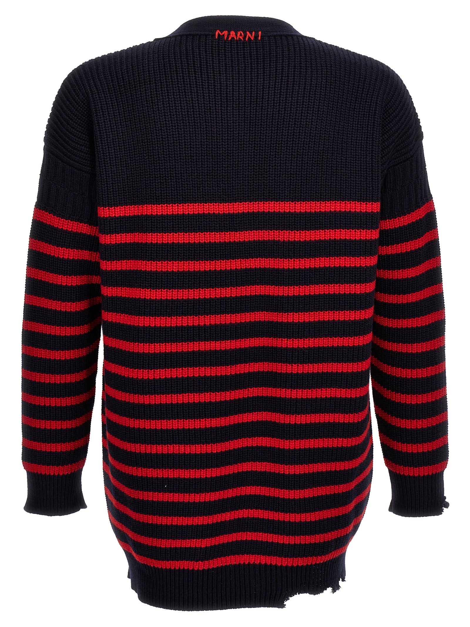 Marni Multicolor Virgin Wool Cardigan