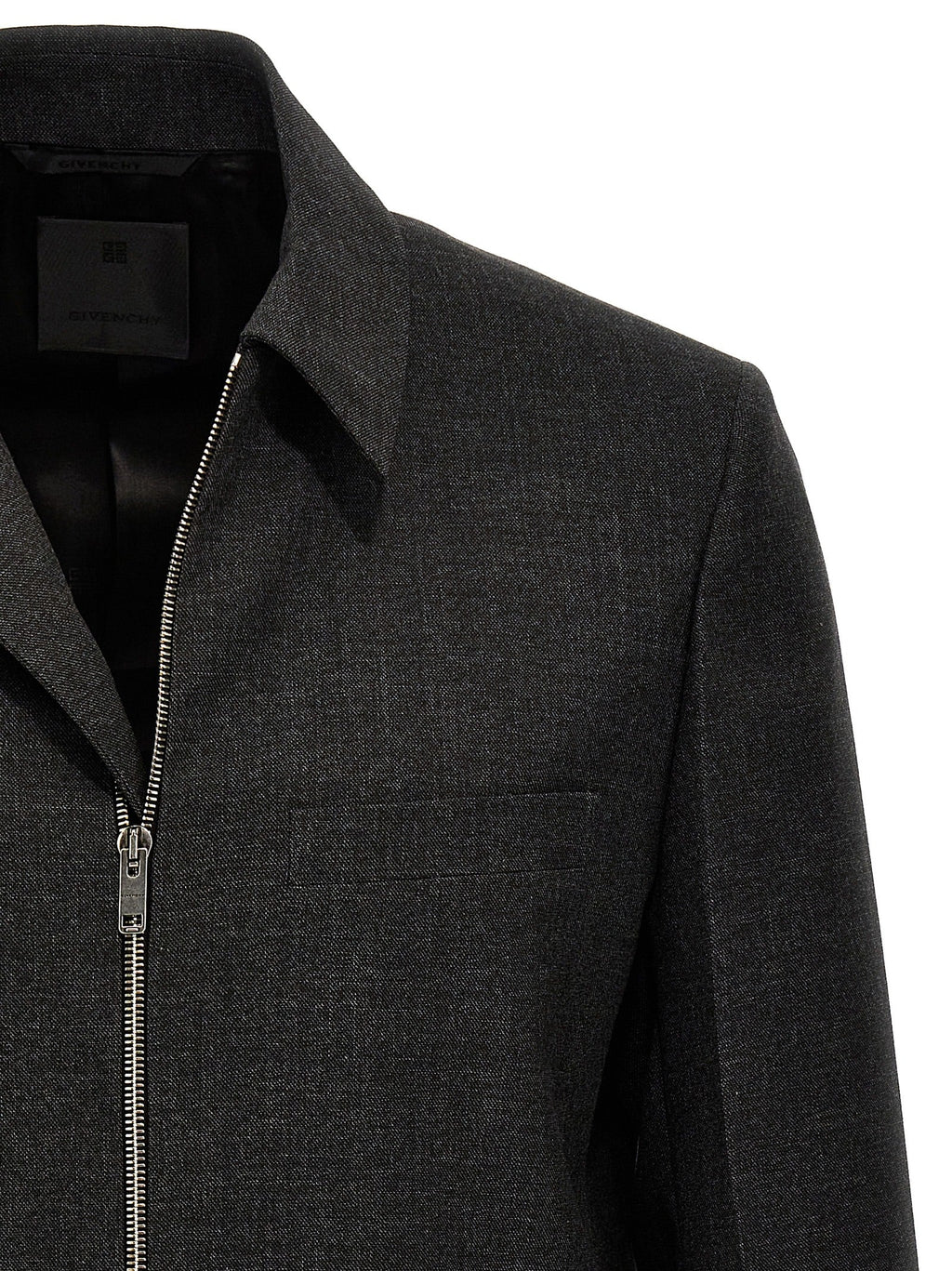 Givenchy Gray Virgin Wool Jacket