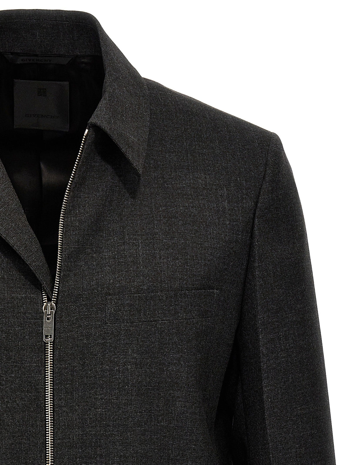 Givenchy Gray Virgin Wool Jacket