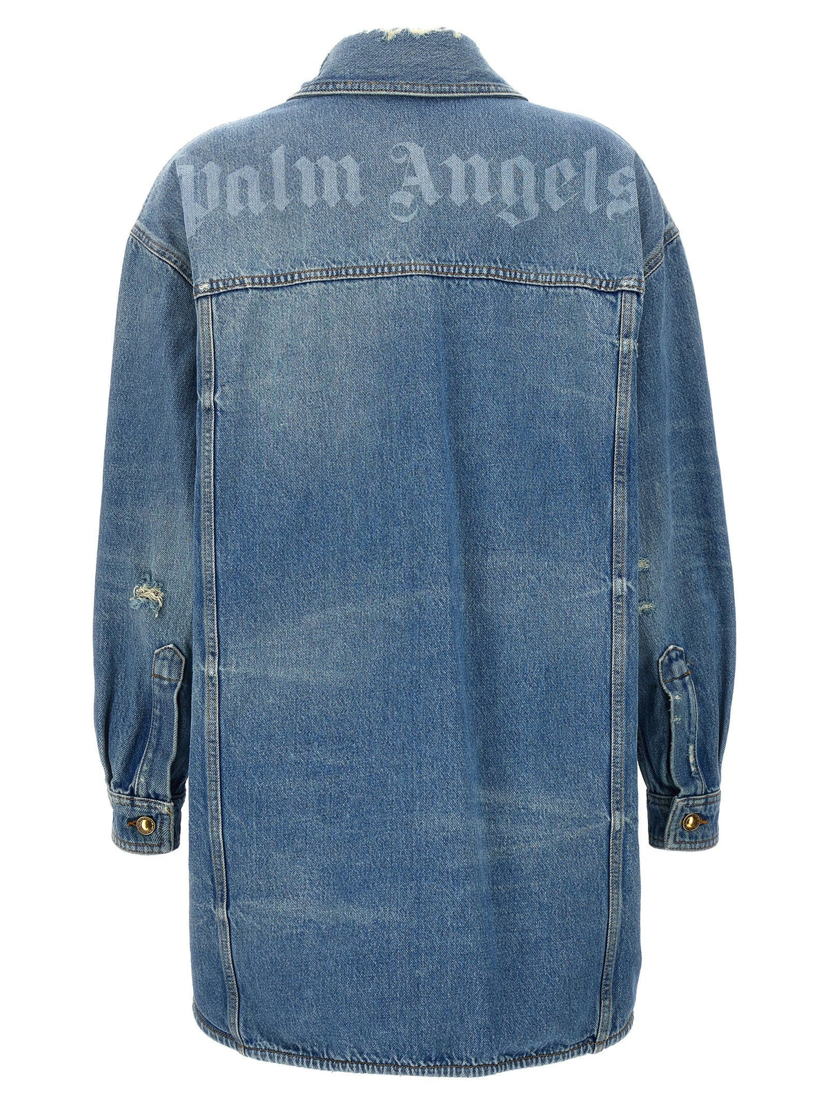 Palm Angels Blue Cotton Denim Jacket