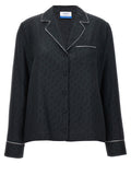 Off-White Black Silk Blouse
