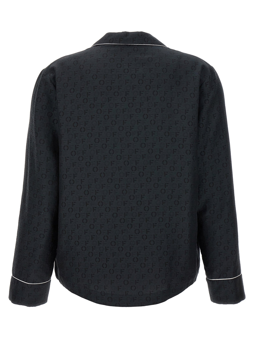 Off-White Black Silk Blouse