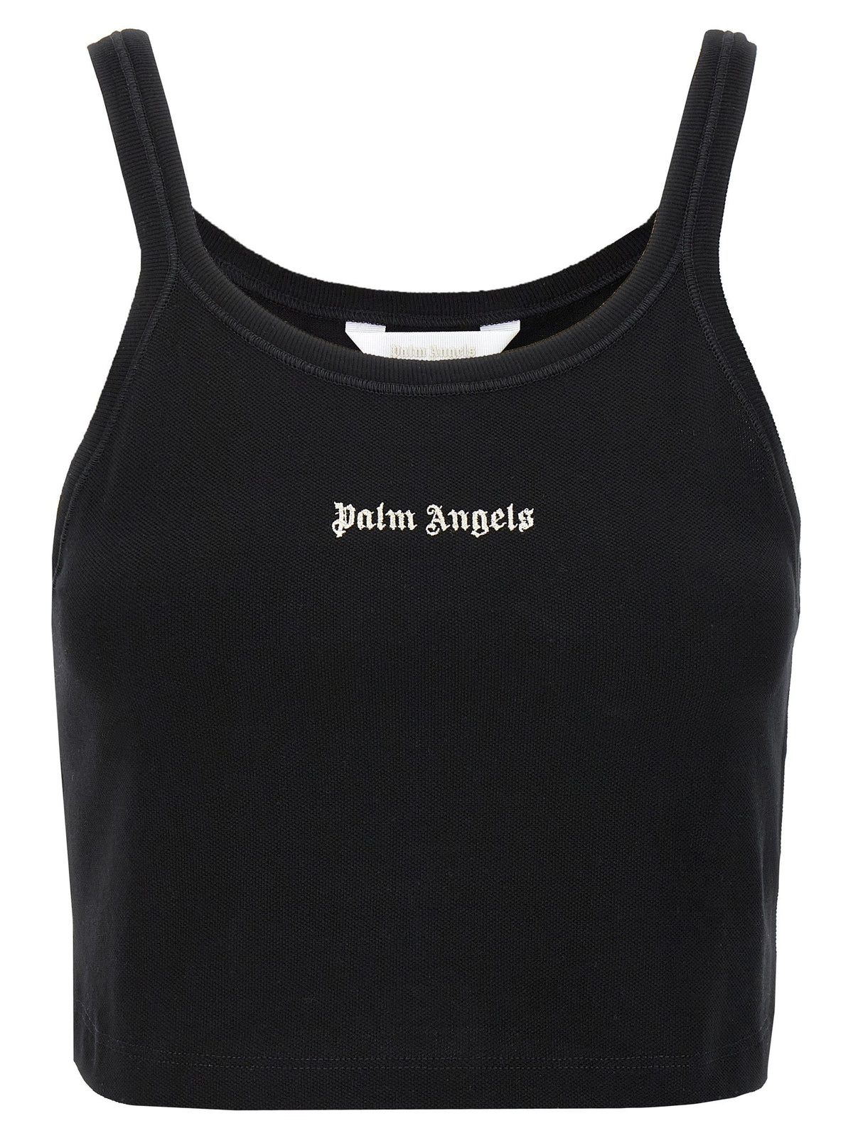 Palm Angels Bicolor Cotton Sport Bra