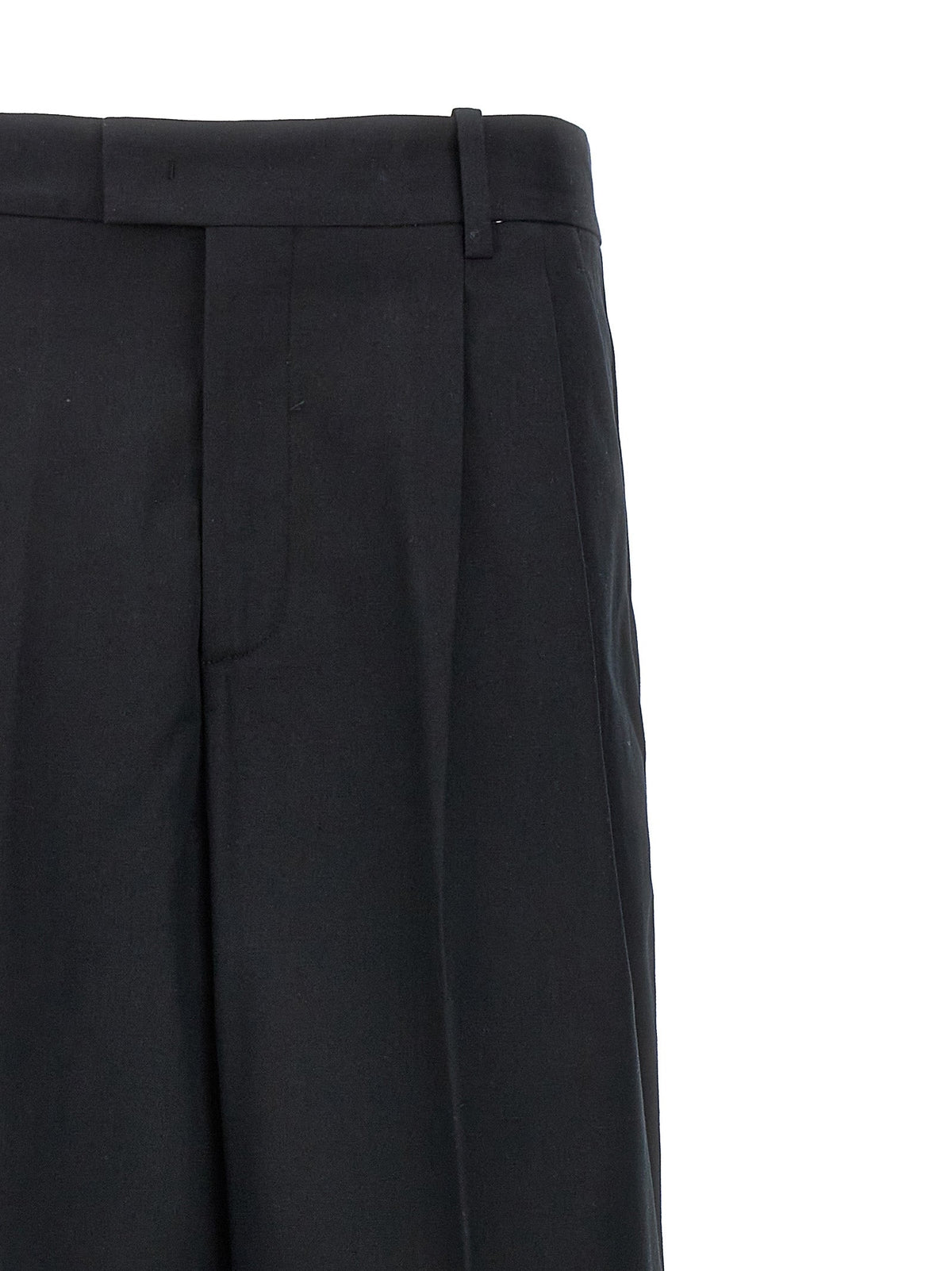 Armarium Black Cotton Casual Pants