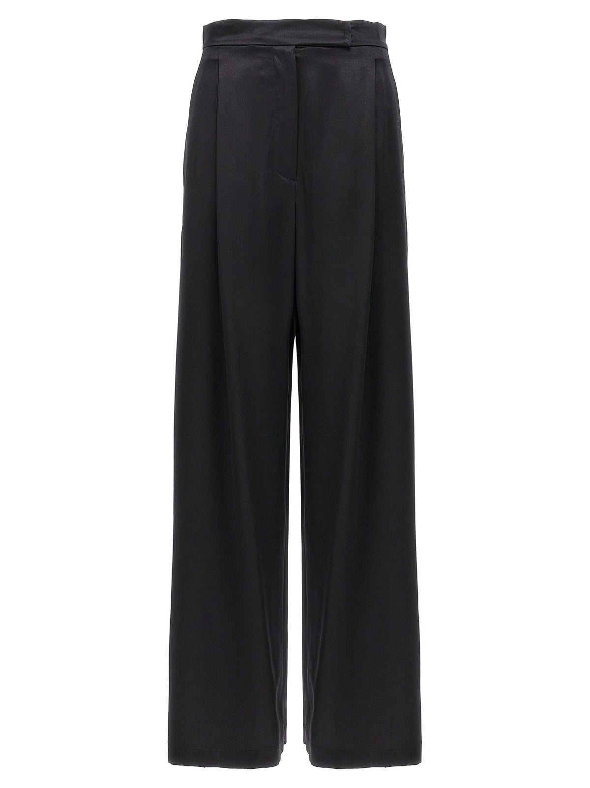 Max Mara Black Silk Casual Pants
